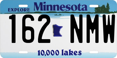 MN license plate 162NMW