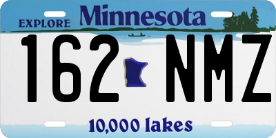 MN license plate 162NMZ