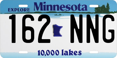 MN license plate 162NNG