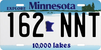 MN license plate 162NNT