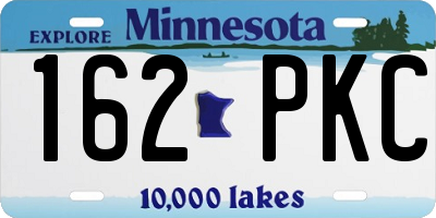 MN license plate 162PKC
