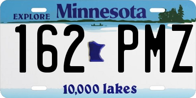 MN license plate 162PMZ