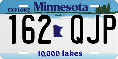 MN license plate 162QJP