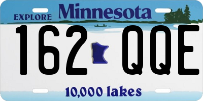 MN license plate 162QQE