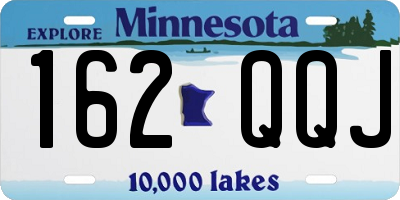 MN license plate 162QQJ