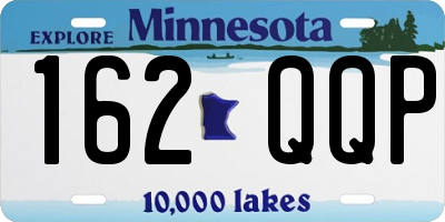 MN license plate 162QQP