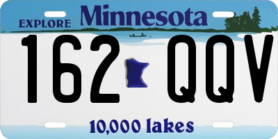 MN license plate 162QQV