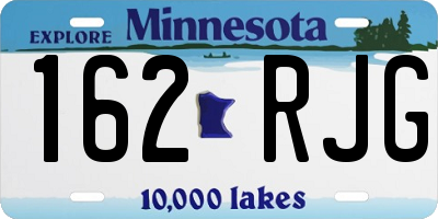 MN license plate 162RJG