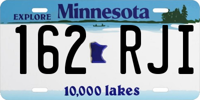 MN license plate 162RJI