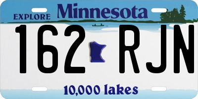 MN license plate 162RJN