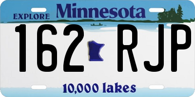 MN license plate 162RJP