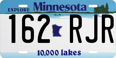 MN license plate 162RJR