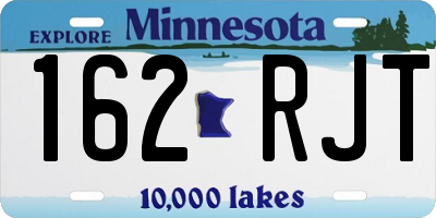 MN license plate 162RJT