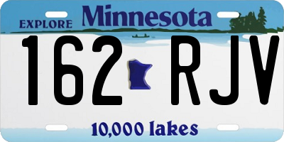 MN license plate 162RJV