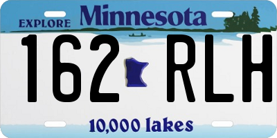 MN license plate 162RLH