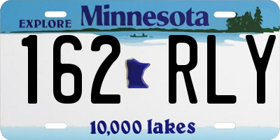 MN license plate 162RLY