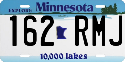 MN license plate 162RMJ