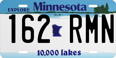 MN license plate 162RMN