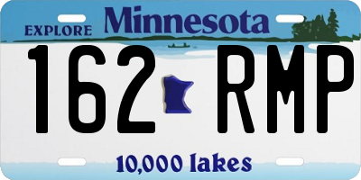 MN license plate 162RMP