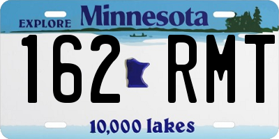 MN license plate 162RMT