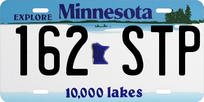 MN license plate 162STP