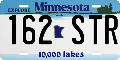 MN license plate 162STR