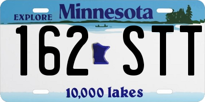 MN license plate 162STT