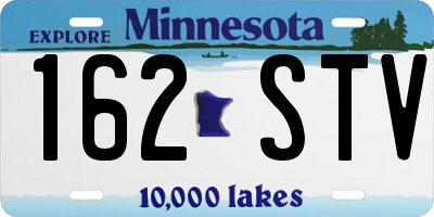 MN license plate 162STV