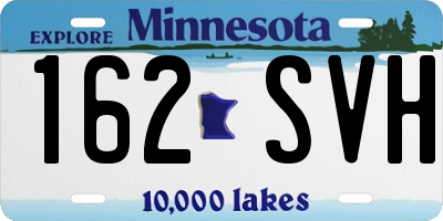 MN license plate 162SVH