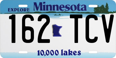 MN license plate 162TCV