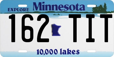 MN license plate 162TIT