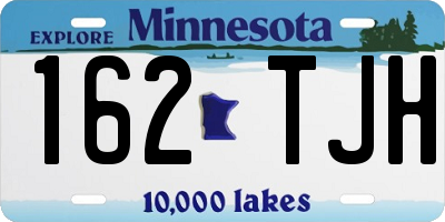 MN license plate 162TJH