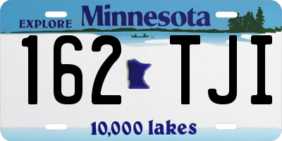 MN license plate 162TJI