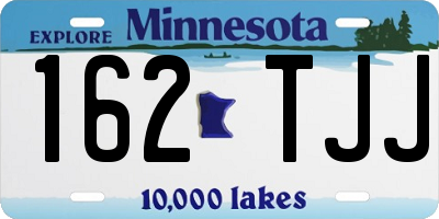 MN license plate 162TJJ