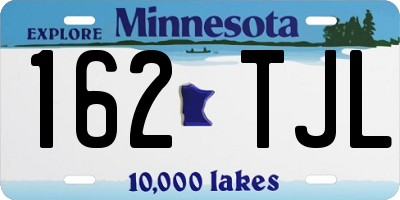 MN license plate 162TJL