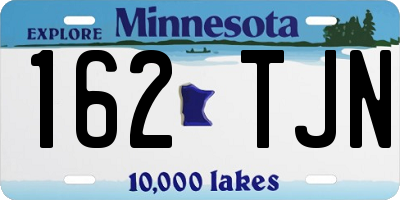 MN license plate 162TJN