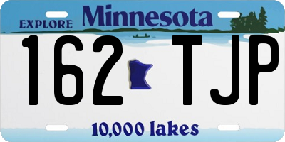 MN license plate 162TJP
