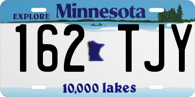 MN license plate 162TJY