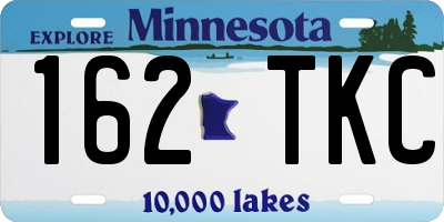 MN license plate 162TKC