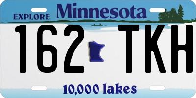 MN license plate 162TKH