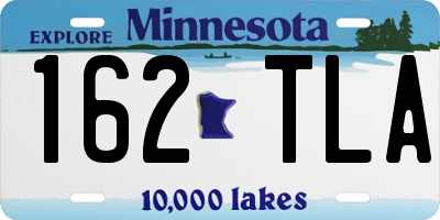 MN license plate 162TLA