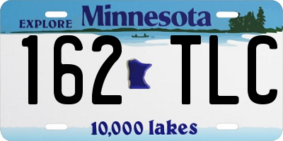 MN license plate 162TLC