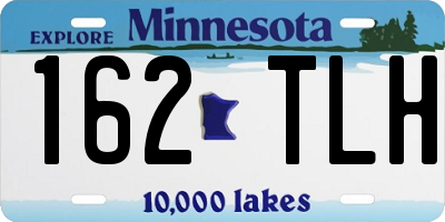 MN license plate 162TLH