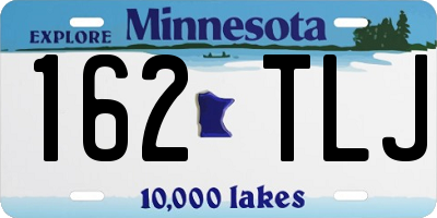 MN license plate 162TLJ