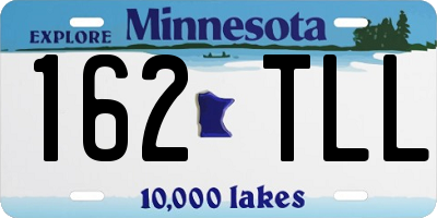 MN license plate 162TLL