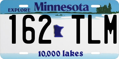 MN license plate 162TLM