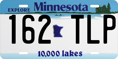 MN license plate 162TLP