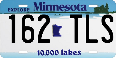 MN license plate 162TLS
