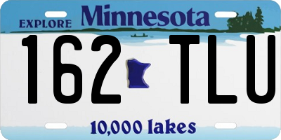 MN license plate 162TLU
