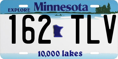 MN license plate 162TLV